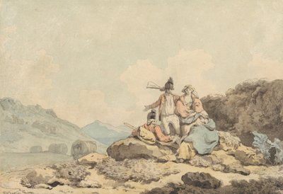Soldiers and Country Women by Francis Wheatley